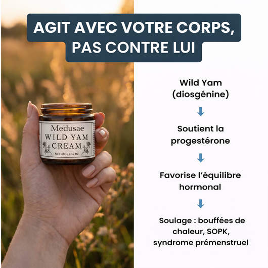 Crème d'igname sauvage pour l'équilibre hormonal