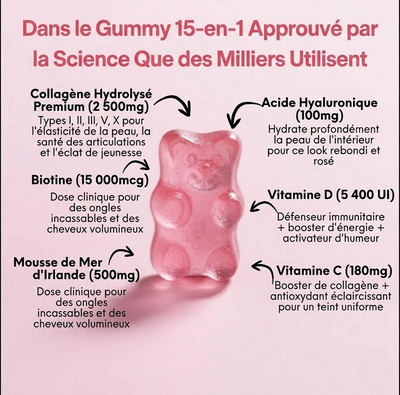 Medusae Collagen Gummies fraise Premium