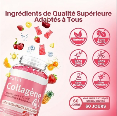 Medusae Collagen Gummies fraise Premium