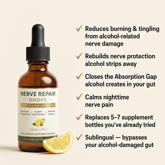 Medusae Nerve Repair Drops checklist benefits for alcohol-related nerve damage